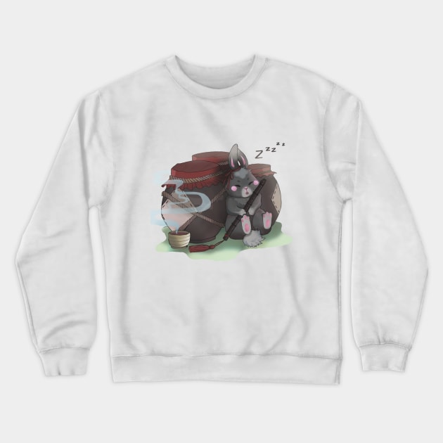 Wei Ying Rabbit Crewneck Sweatshirt by FoxyTwinkle